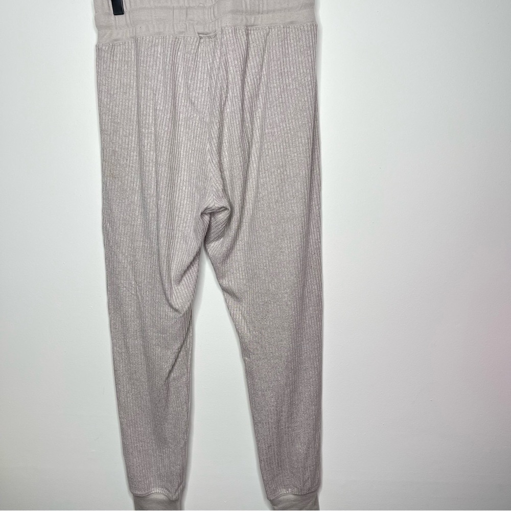 Zyia Gray Ribbed Jogger With Drawstring Size Medium - Picture 7 of 8